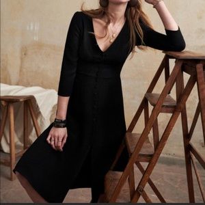 Sezane Minty Dress, Black, NWT